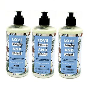 3 PACK Love Beauty & Planet Luscious Hydration Body Lotion Coconut Water, Mimosa